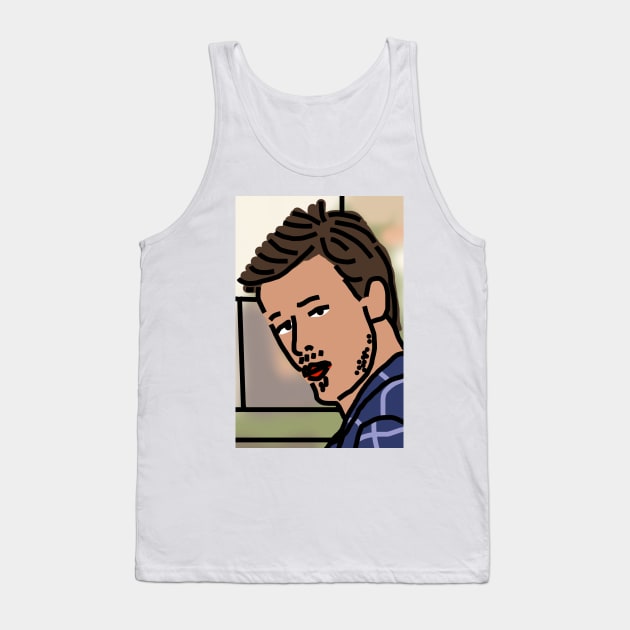 Distracted Boyfriend Meme Face the Boyfriend Tank Top by ellenhenryart